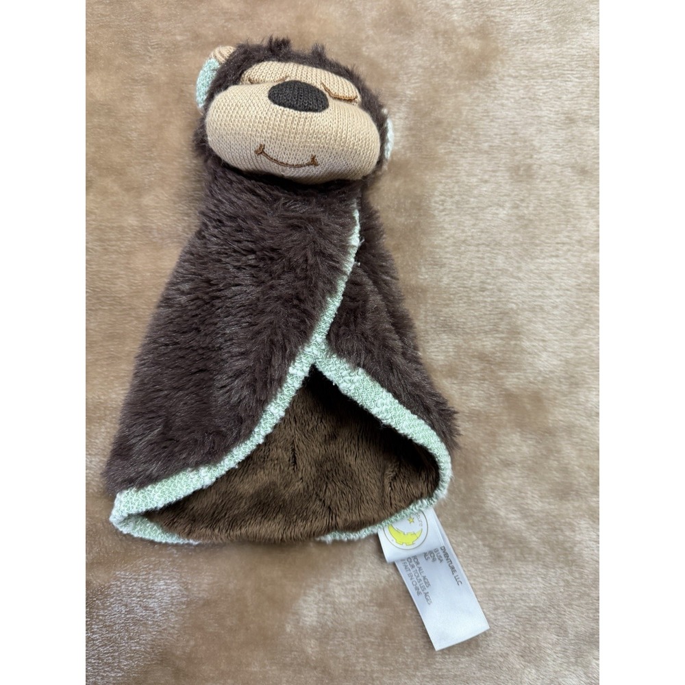 Animal Adventure Lovey Sleepy Head Monkey Security Blanket Brown